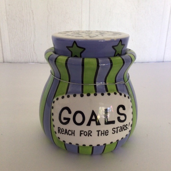 Lorrie Veasey Other - WHIMSICAL CERAMIC BANK JAR OR GOAL JAR